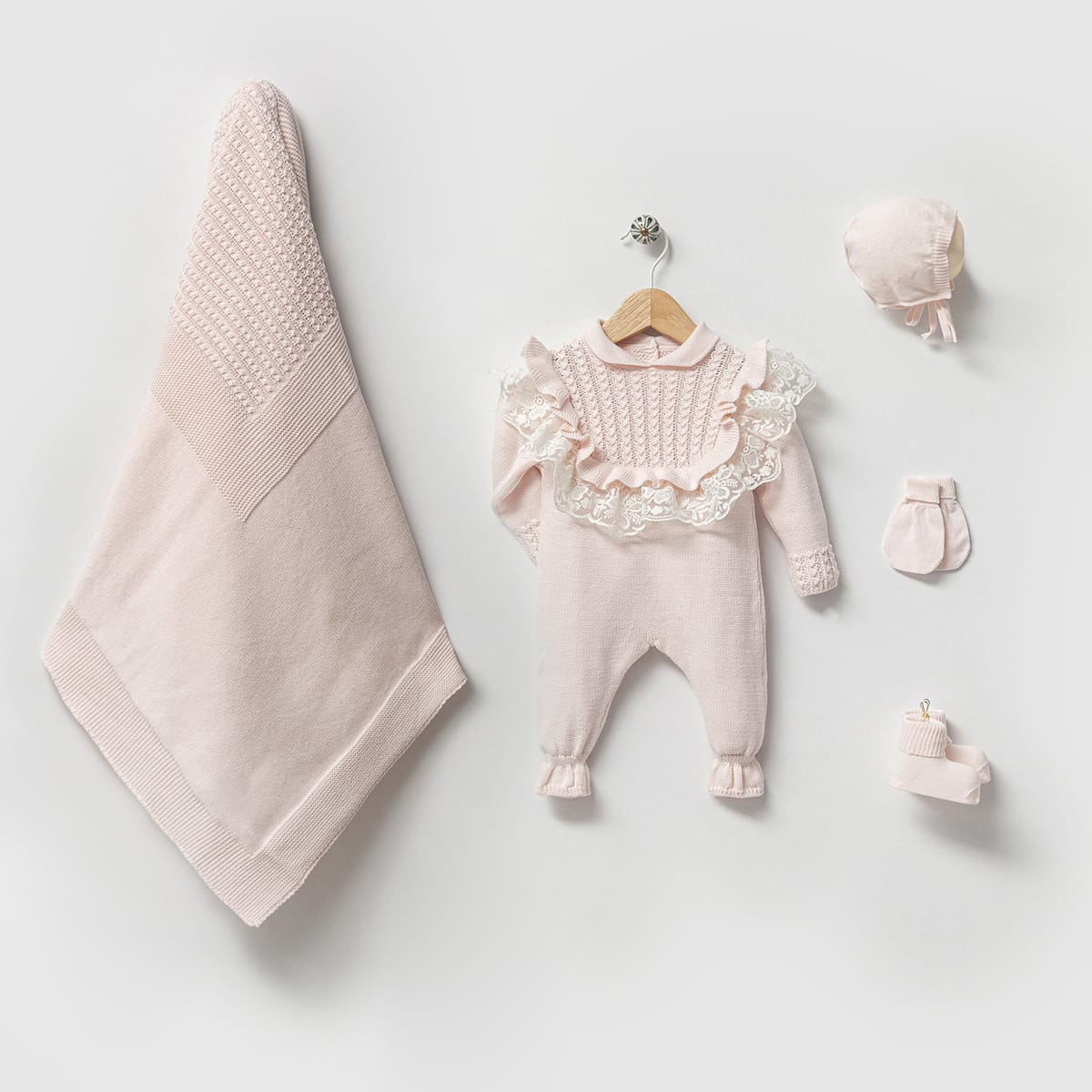 Premium 0-3 Ay Madame Pembe 5li Set
