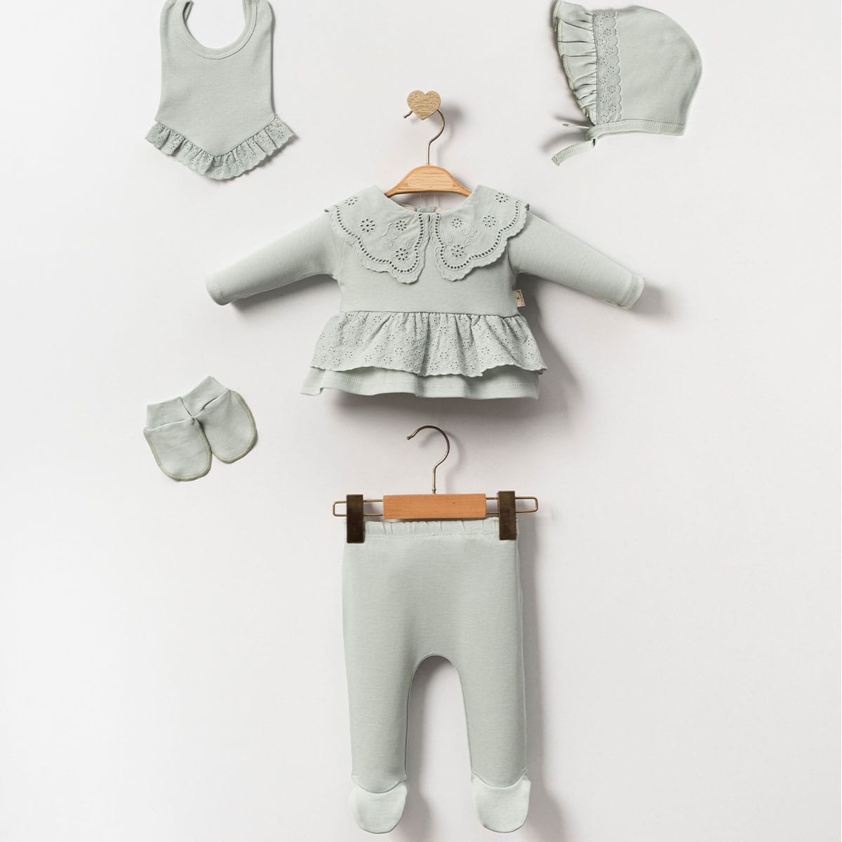Kız Bebek 0-3 Ay  Elite 5li Set