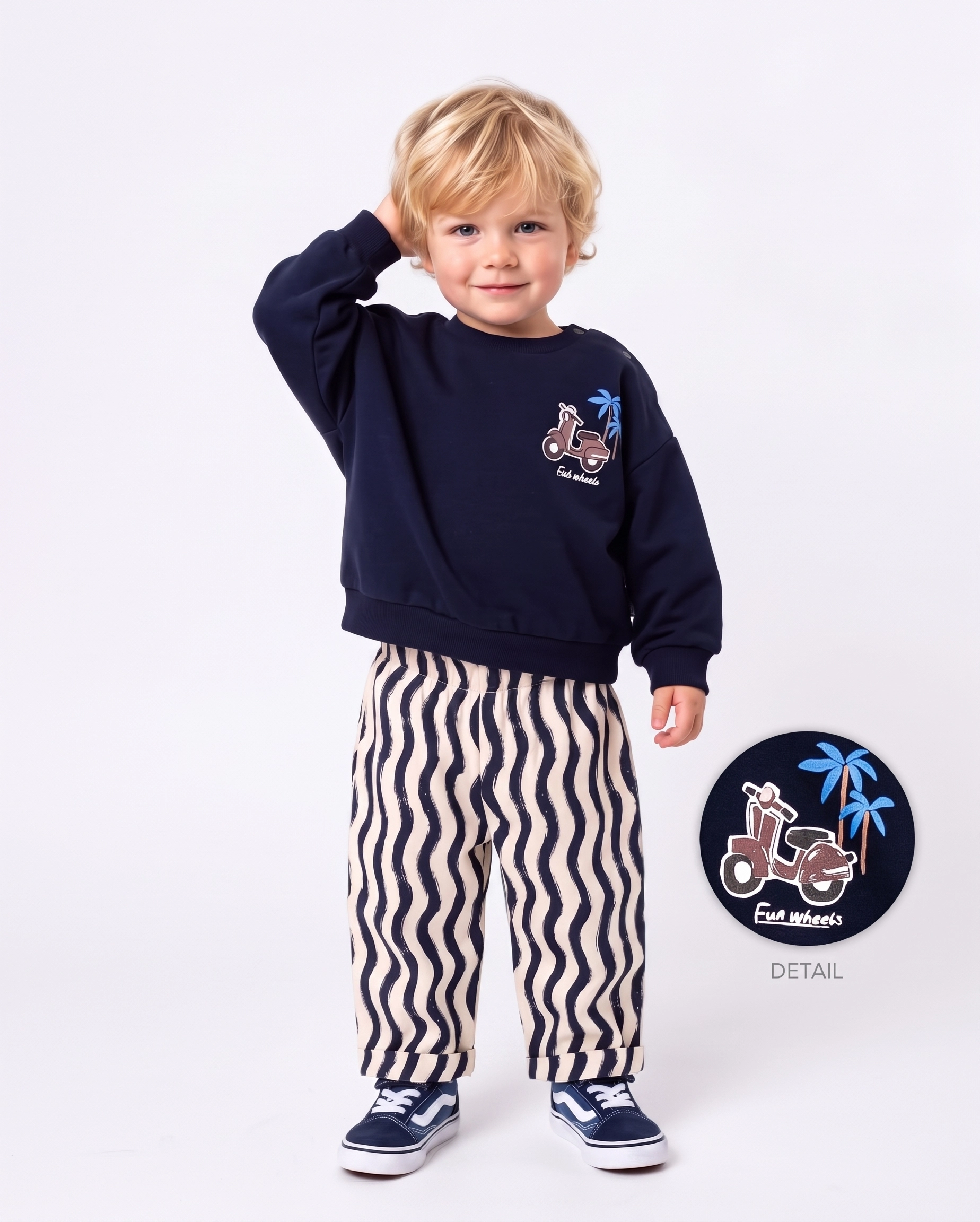 Erkek Bebek Fun Wheels 2li Takım 
