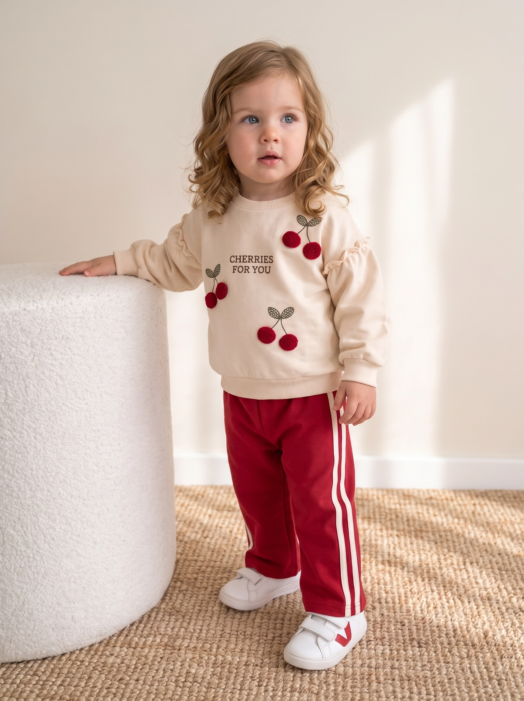 Kız Bebek Pamuklu Cherries 2li Takım 