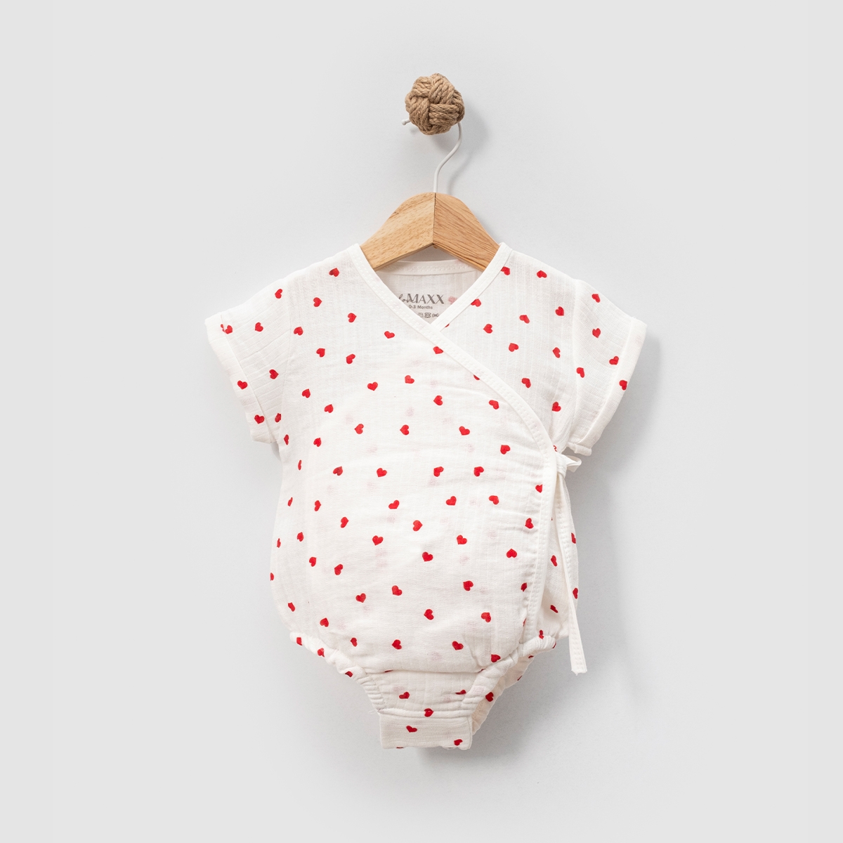 %100 Pamuk Kalpli Müslin Romper