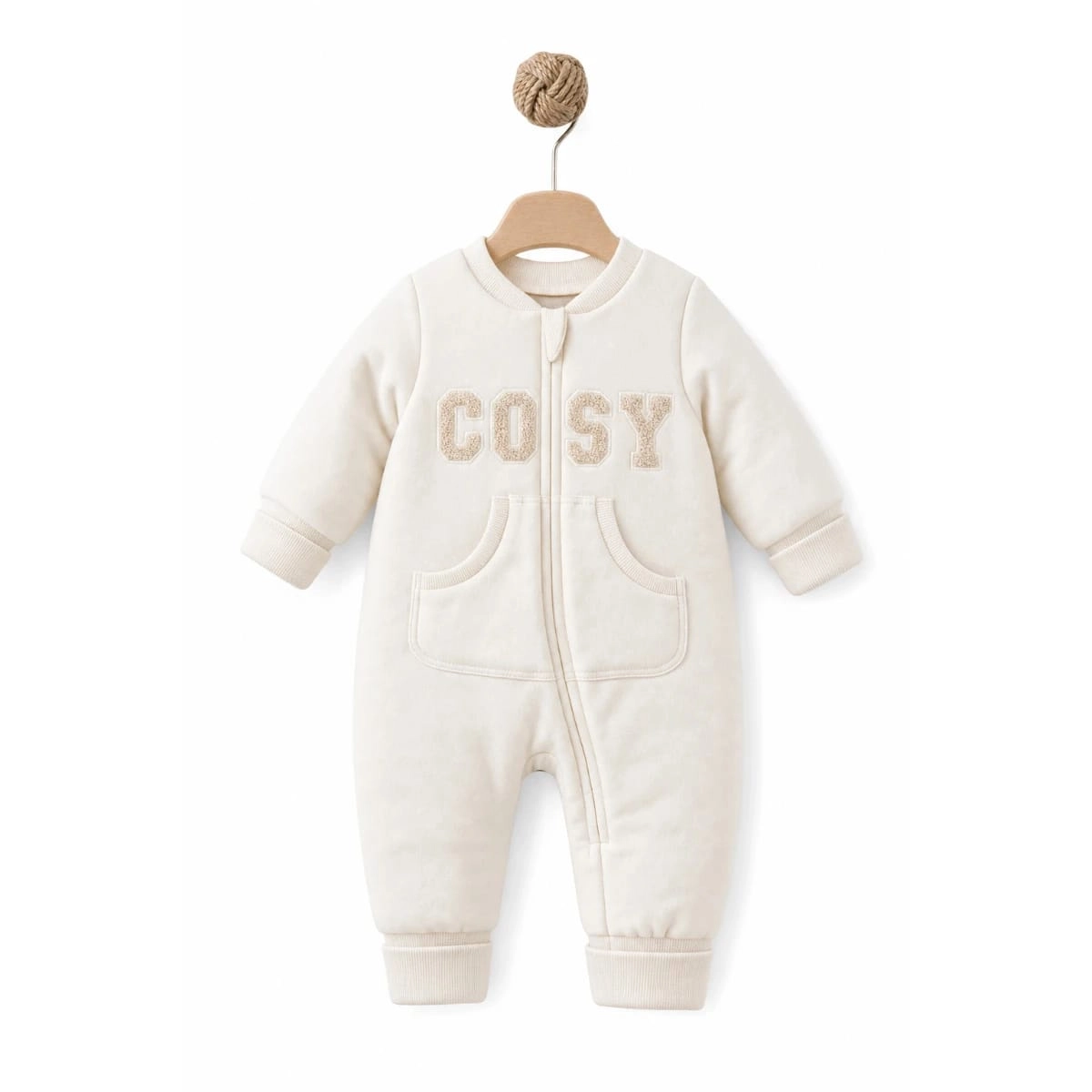 Premium Unisex Organic Cosy Fermuarlı Tulum 
