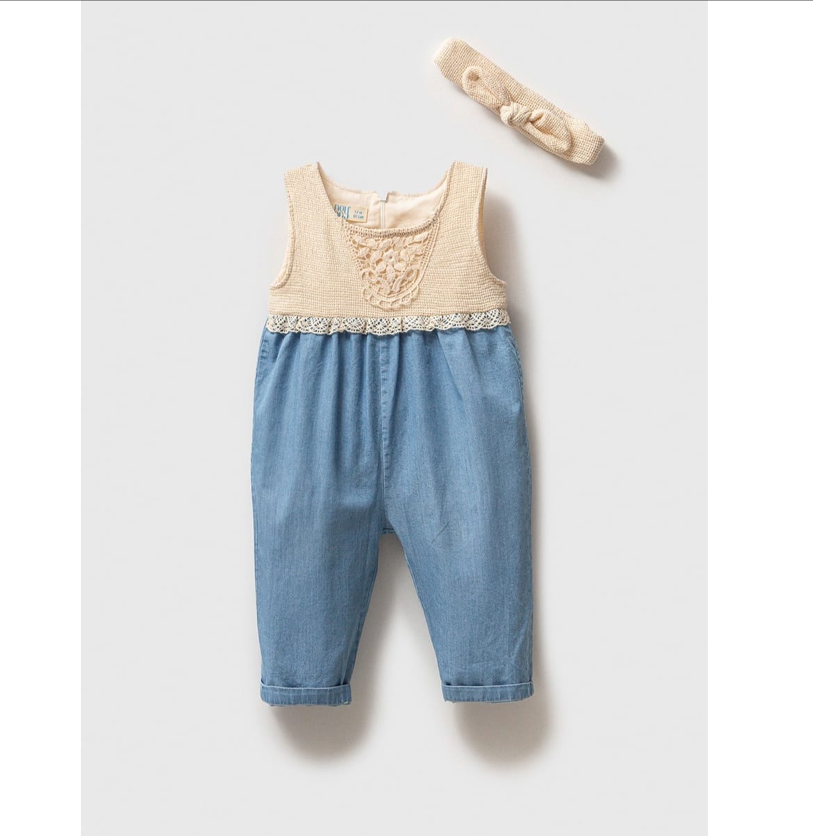 Kız Bebek Denim Takım 