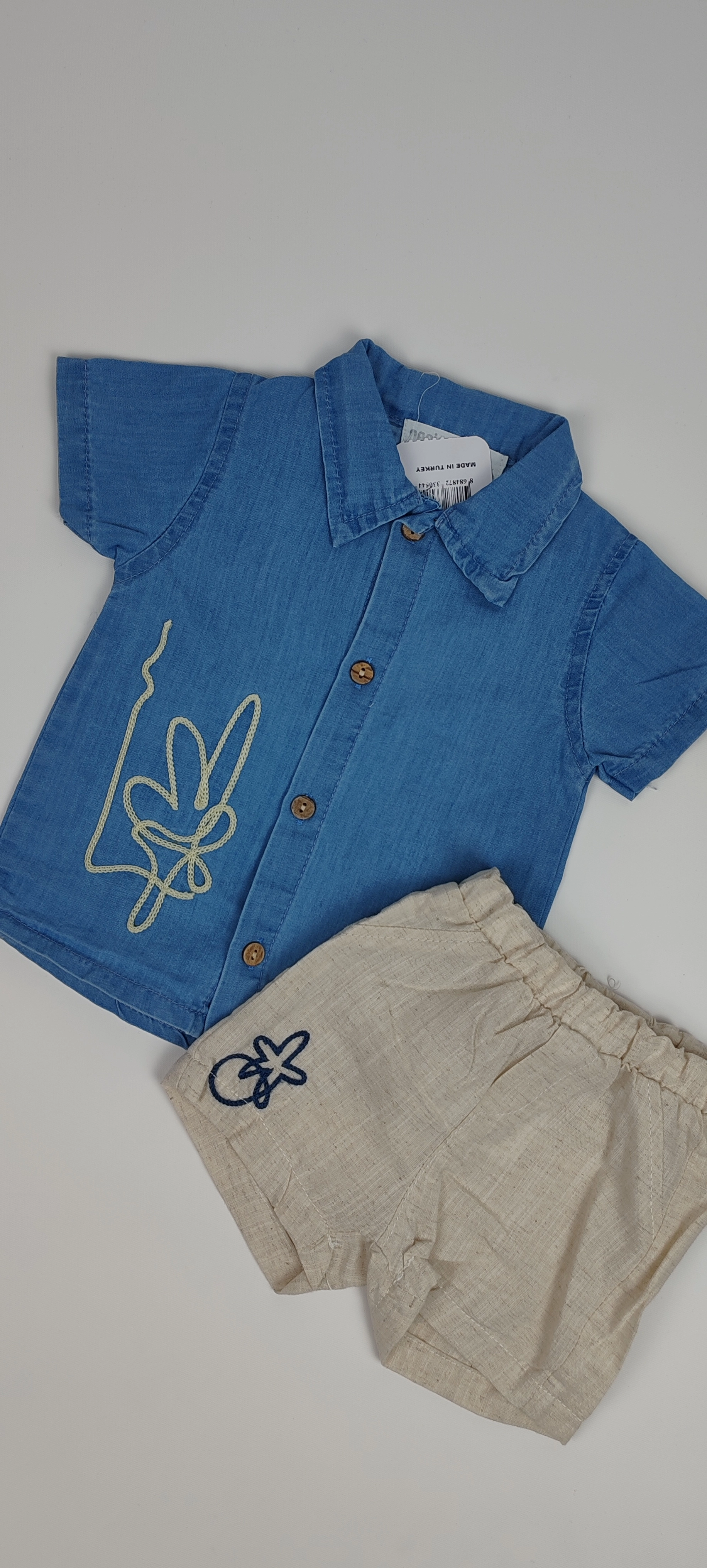 Erkek Bebek Urban Leaf Kot 2li Takım -