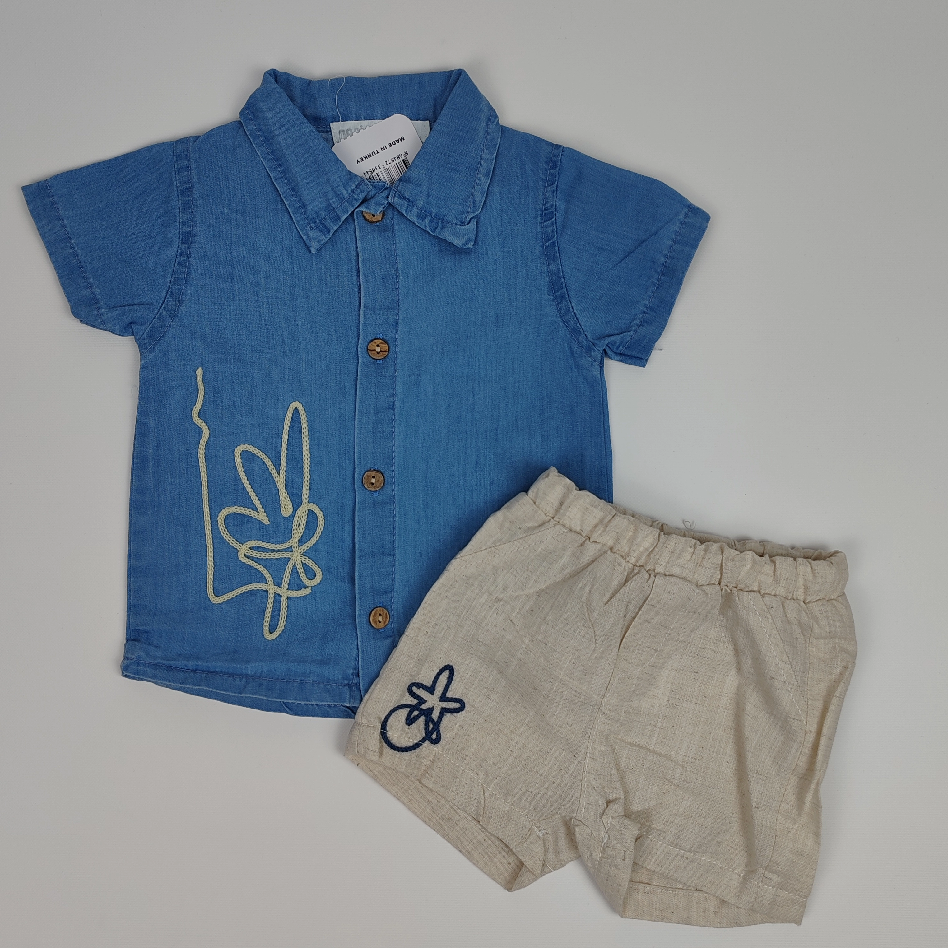 Erkek Bebek Urban Leaf Kot 2li Takım -