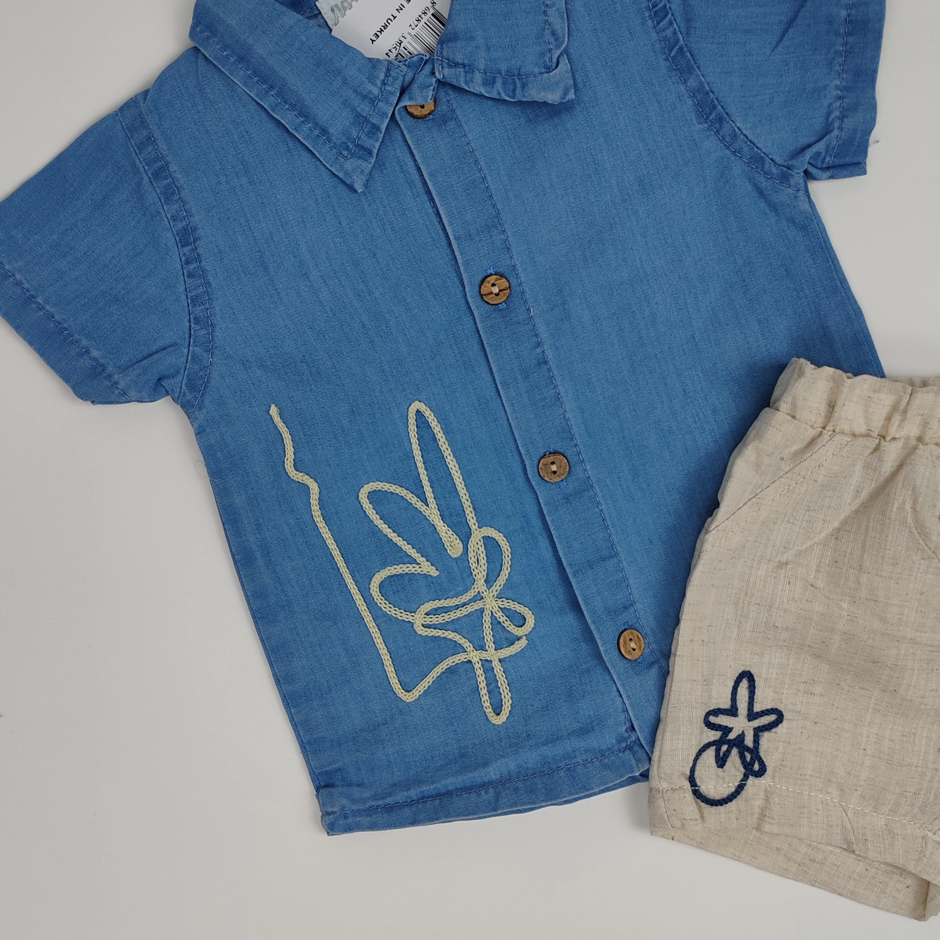 Erkek Bebek Urban Leaf Kot 2li Takım -