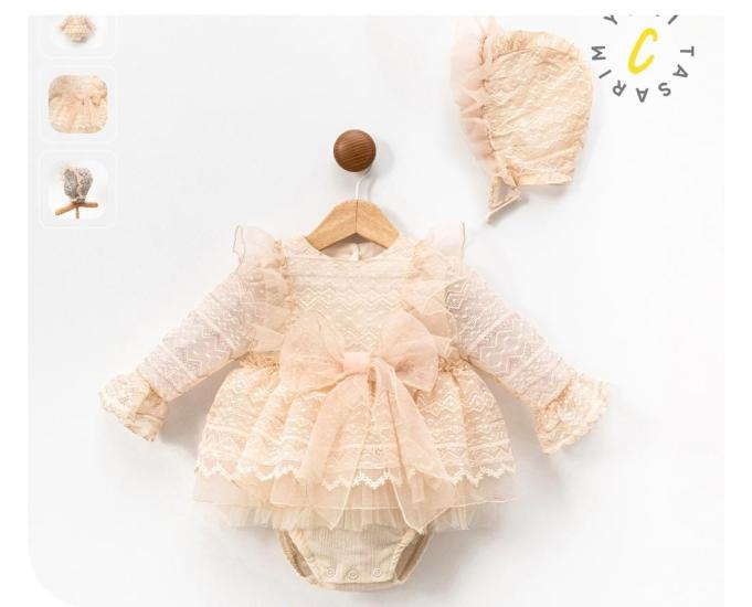 Premium Judith Kurdeleli Şapkalı Romper