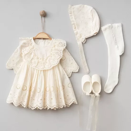 Kız Bebek Lotus Natürel Mevlütlük Set