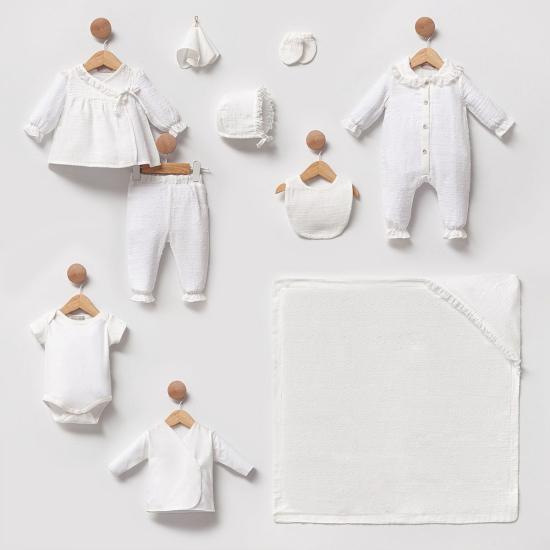 Premium Organik Kopanakili Müslin 10’lu Set