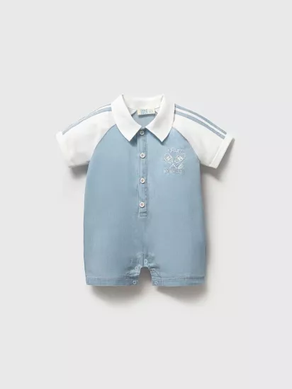 Erkek Bebek Sport Tenis Nakışlı Tulum 