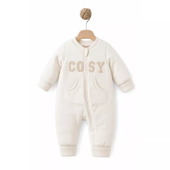 Premium Unisex Organic Cosy Fermuarlı Tulum 