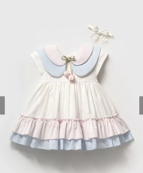 Kız Bebek Premium LaleYakalı Elbise